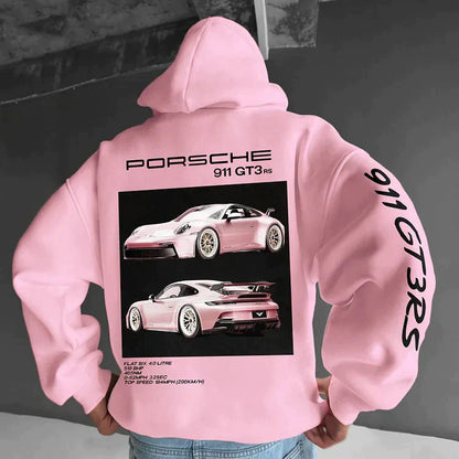 Męska bluza z kapturem Racing | Luźny krój