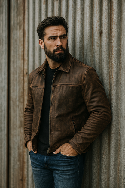 Męska kurtka zimowa | Pełny zamek błyskawiczny