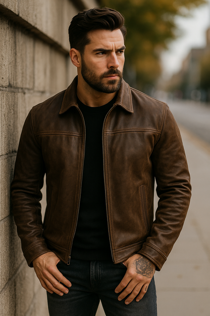 Męska kurtka zimowa | Pełny zamek błyskawiczny