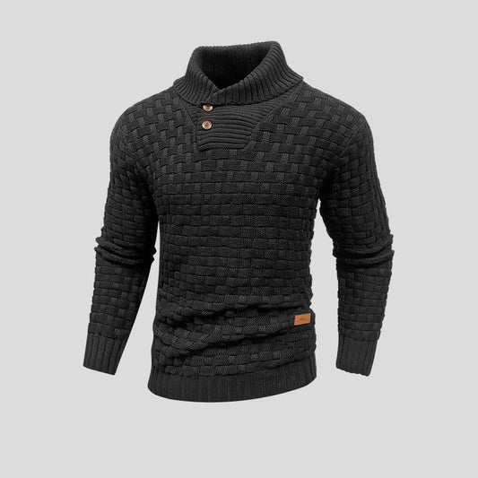 Męski sweter z dzianiny | Ciepły design