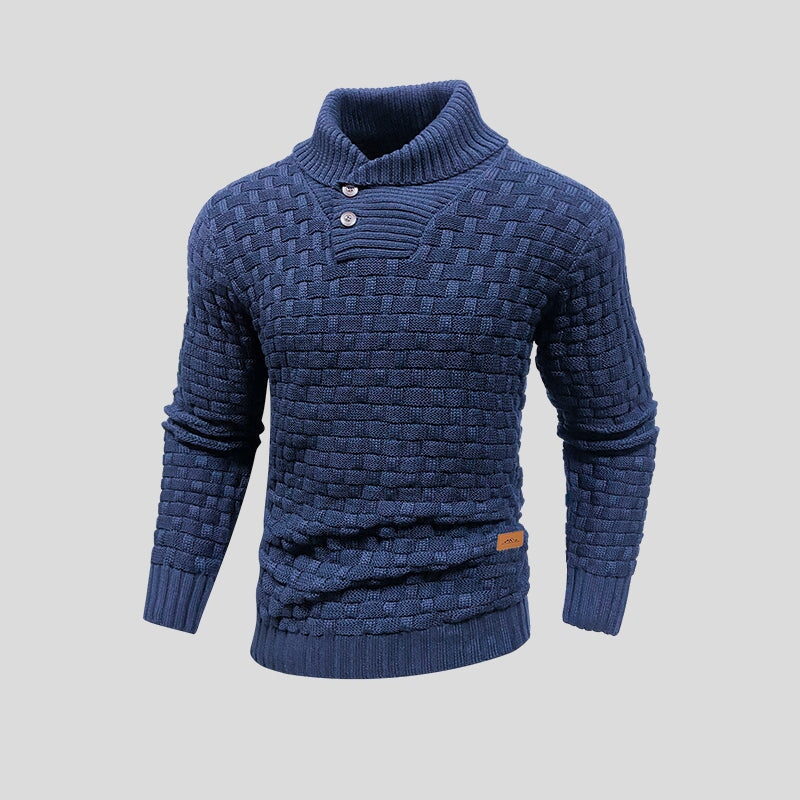Męski sweter z dzianiny | Ciepły design