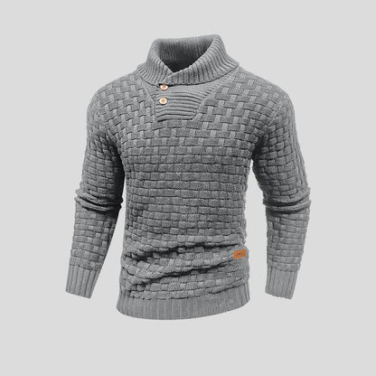 Męski sweter z dzianiny | Ciepły design