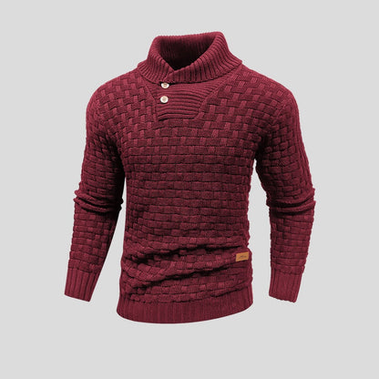 Męski sweter z dzianiny | Ciepły design