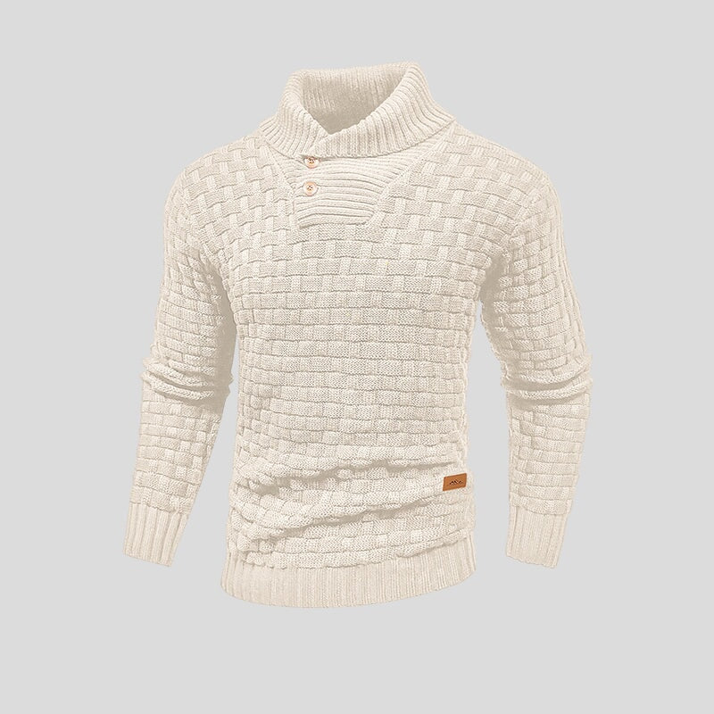 Męski sweter z dzianiny | Ciepły design