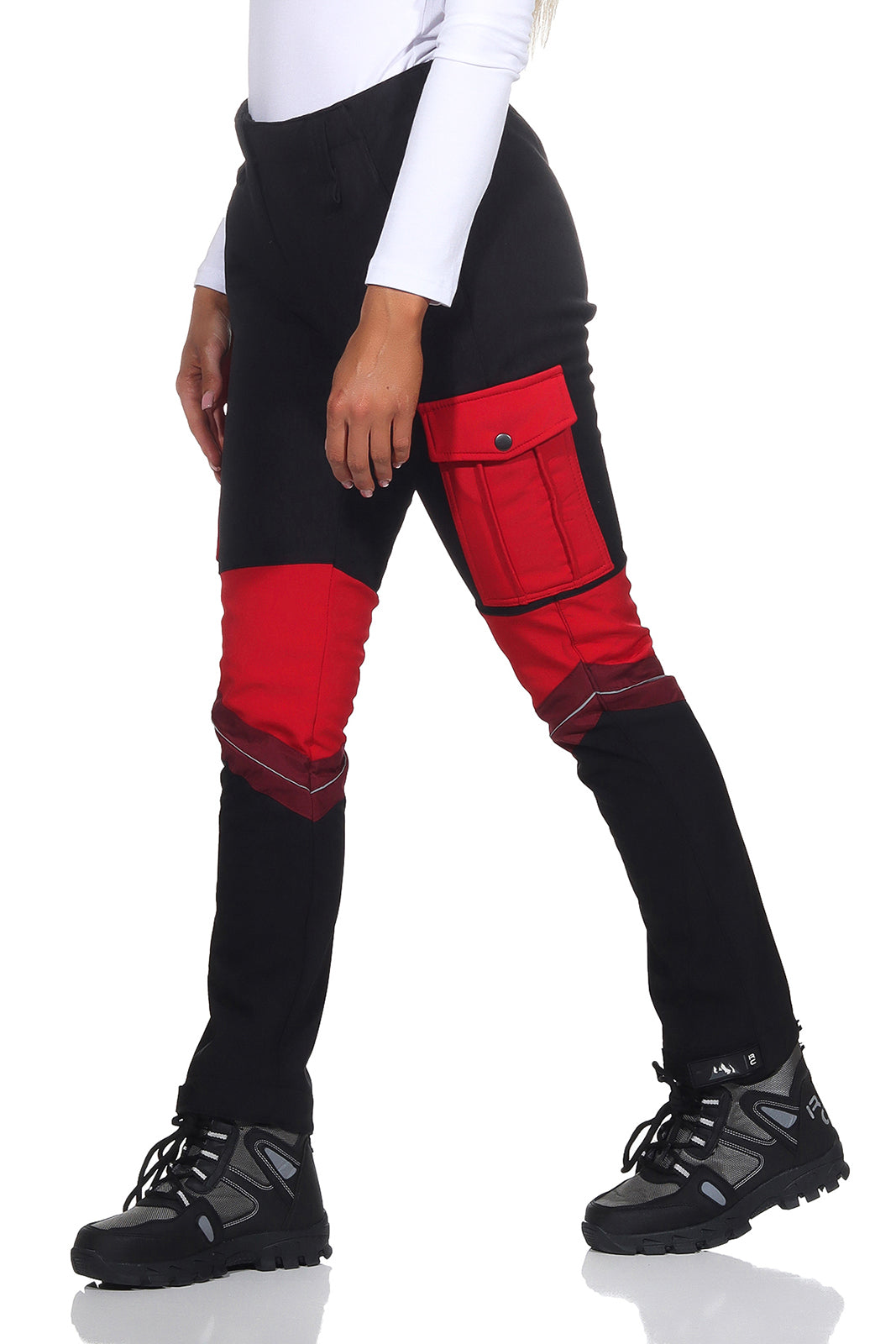 Damskie Spodnie Outdoorowe – Krój Slim z Kieszeniami