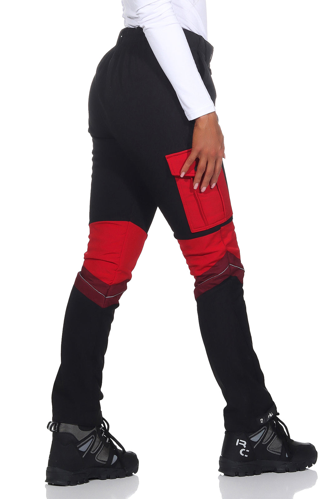 Damskie Spodnie Outdoorowe – Krój Slim z Kieszeniami