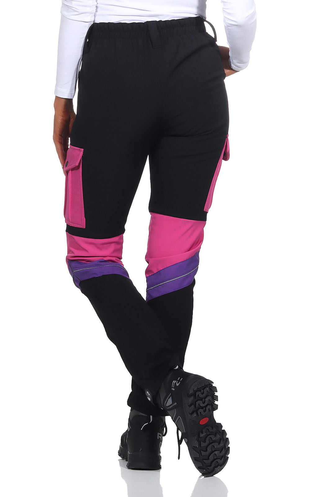 Damskie Spodnie Outdoorowe – Krój Slim z Kieszeniami