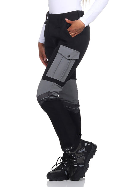 Damskie Spodnie Outdoorowe – Krój Slim z Kieszeniami