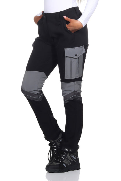 Damskie Spodnie Outdoorowe – Krój Slim z Kieszeniami