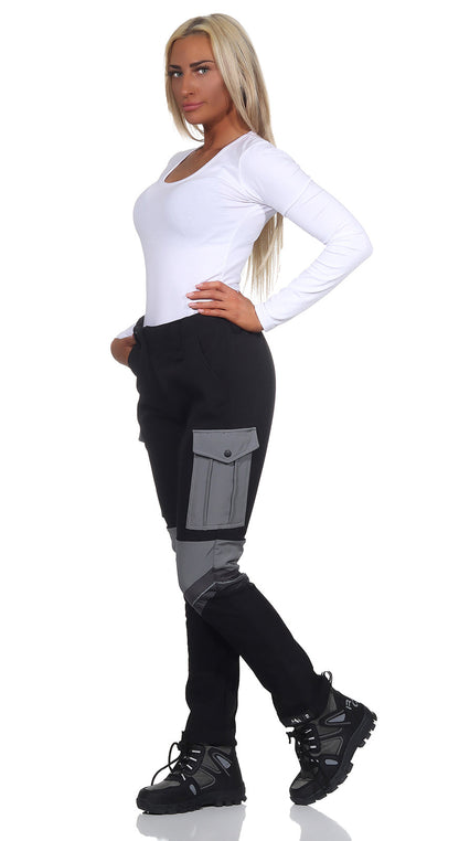 Damskie Spodnie Outdoorowe – Krój Slim z Kieszeniami