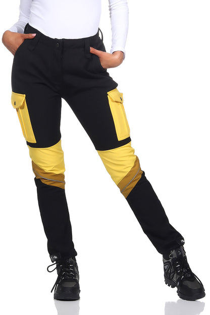 Damskie Spodnie Outdoorowe – Krój Slim z Kieszeniami