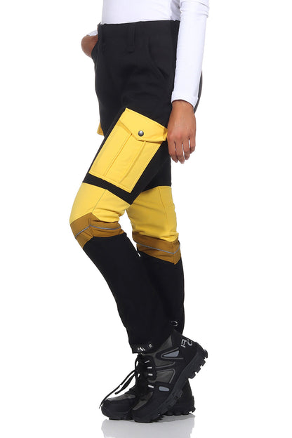 Damskie Spodnie Outdoorowe – Krój Slim z Kieszeniami