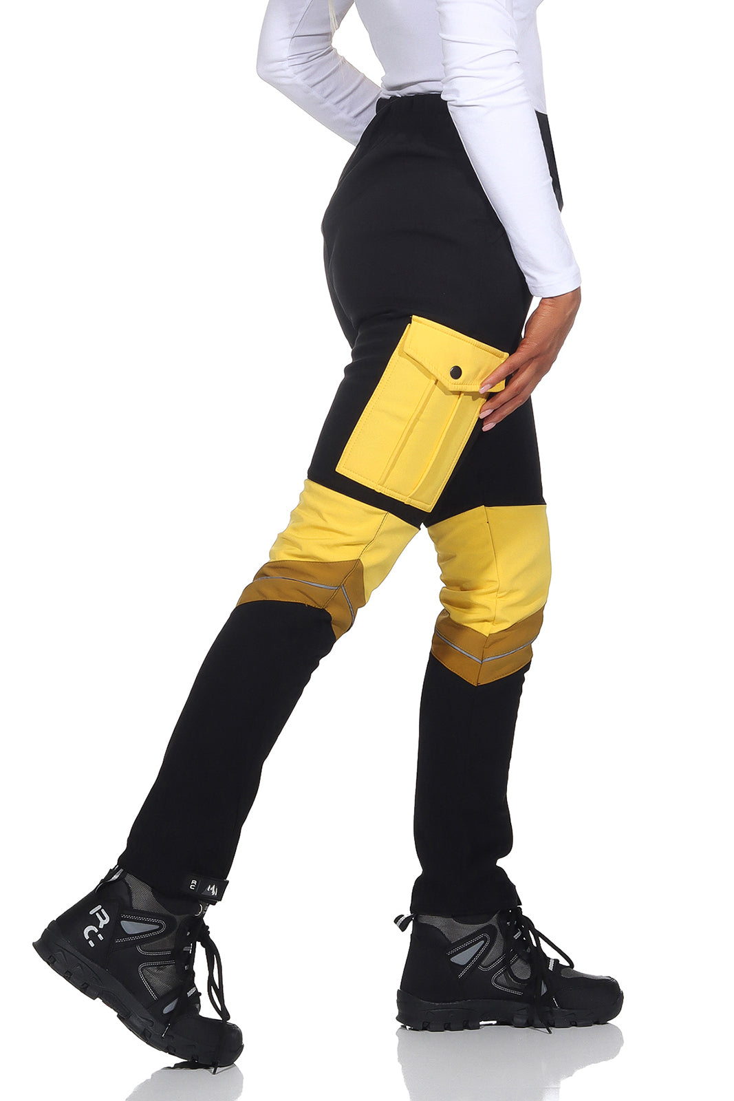 Damskie Spodnie Outdoorowe – Krój Slim z Kieszeniami