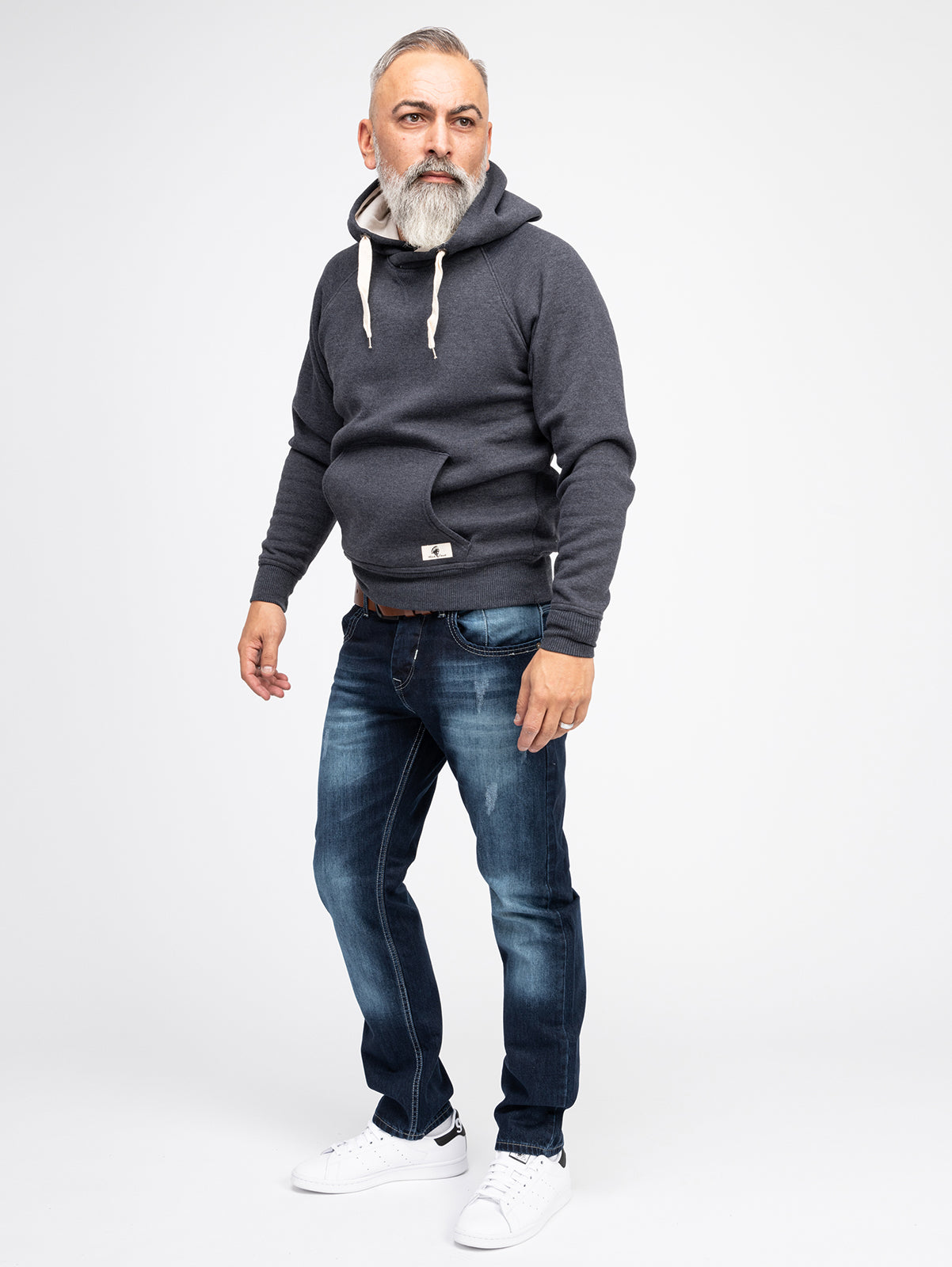 Męskie dżinsy – ciemnoniebieskie spodnie