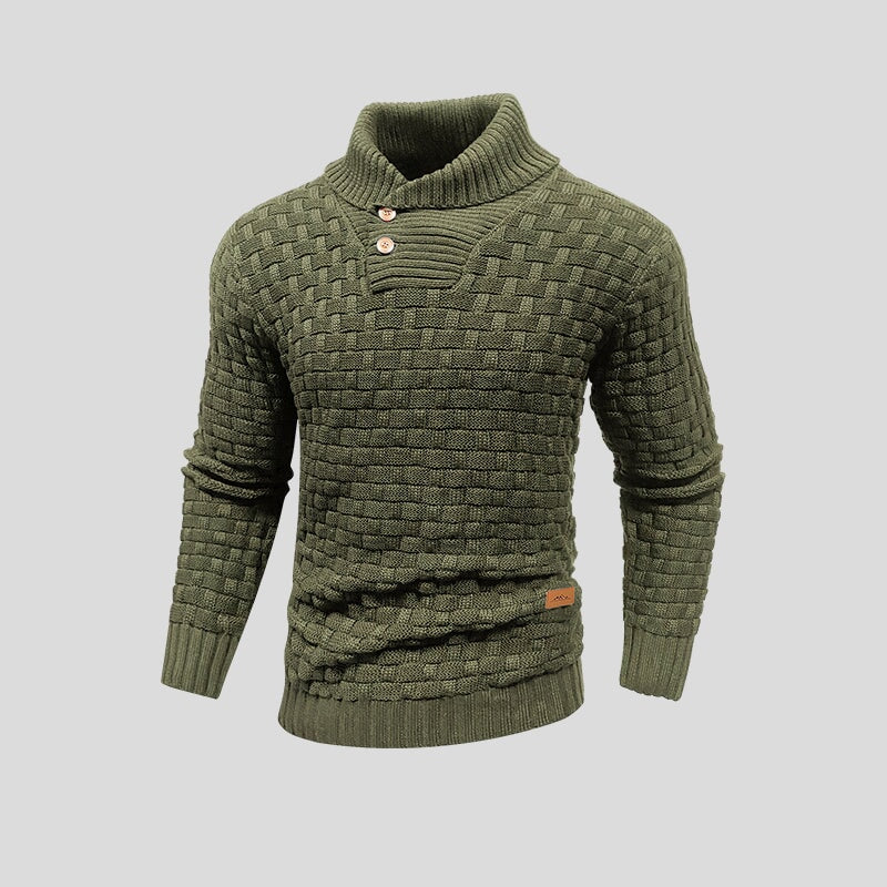 Męski sweter z dzianiny | Ciepły design